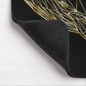 Luxus-Gold-Geometrie-Wal Mousepad (Ecke)