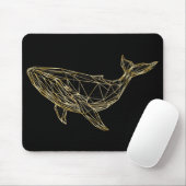 Luxus-Gold-Geometrie-Wal Mousepad (Mit Mouse)