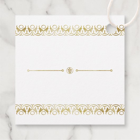 Luxus Gold Geschenkanhänger (Rückseite)