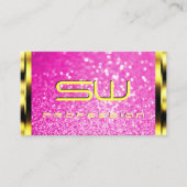 Luxus Gold Girly Pink Glitzer Sparkle Originale Visitenkarte (Vorderseite)