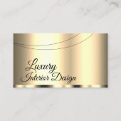 Luxus Gold Glamour Beruflich und einfach Visitenkarte (Vorderseite)