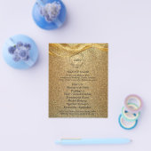 Luxus-Gold-Glitter Flyer (Einzeln)