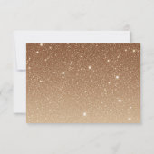 Luxus-Gold-Glitter-Funkel-Geschäft Dankeskarte (Rückseite)