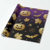 Luxus-Gold-Glitter-Halloween-Geschenkverpackung Geschenkpapier (Ungerollt)