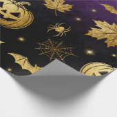 Luxus-Gold-Glitter-Halloween-Geschenkverpackung Geschenkpapier (Ecke)