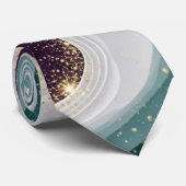 Luxus-Gold-Glitter-Marmor-Muster Krawatte (Gerollt)