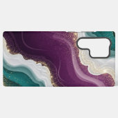 Luxus-Gold-Glitter-Marmor-Muster Samsung Galaxy Hülle (Rückseite (Horizontal))