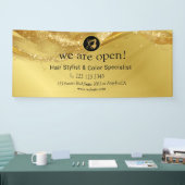 Luxus Gold Glitzer Banner (Messe)