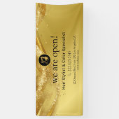 Luxus Gold Glitzer Banner (Vertikal)