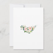 Luxus Gold Glitzer Blush Probe Dinner Einladung (Rückseite)