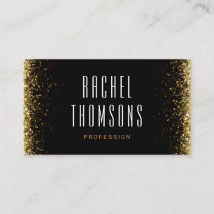 Luxus Gold Glitzer Business Card Visitenkarte
