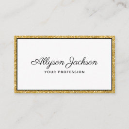 Luxus Gold Glitzer Business Card Visitenkarte