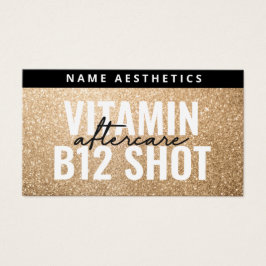 Luxus Gold Glitzer Dermal Filler Aftercare Card