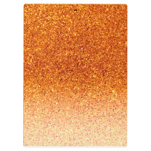 Luxus Gold Glitzer Klemmbrett (Rückseite)