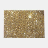Luxus Gold Glitzer Print Fußmatte (Vorderseite)