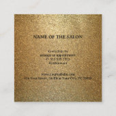 Luxus Gold Glitzer Rabattkarte (Rückseite)