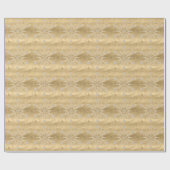 Luxus Gold Glitzer Snowflake Diamond Geschenkpapier (Flach)