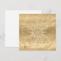Luxus Gold Glitzer Snowflake Diamond