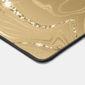 Luxus Gold Glitzer Snowflake Diamond Schreibtischunterlage (Ecke)