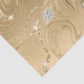 Luxus Gold Glitzer Snowflake Diamond Seidenpapier (Detail)