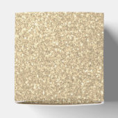 Luxus Gold Glitzer & Sparkle Monogram Geschenkschachtel (Oben)