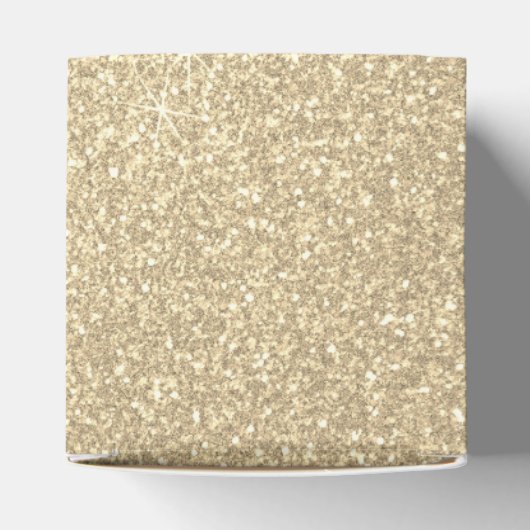 Luxus Gold Glitzer & Sparkle Monogram Geschenkschachtel (Oben)