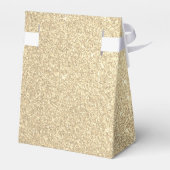 Luxus Gold Glitzer & Sparkle Monogram Geschenkschachtel (Rückseite)