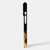 Luxus Gold Glitzer Staub Abstrakte Kunst Case-Mate iPhone Hülle (Rückseite / Links)