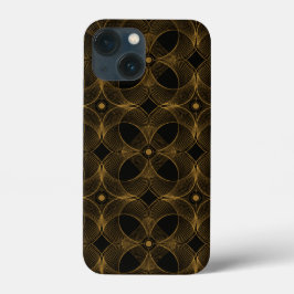 Luxus-Gold-Guilloché-Nahtloses Muster Case-Mate iPhone Hülle