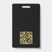 Luxus Gold Haus Immobilien QR Code Schwarz Ausweis (Rückseite)