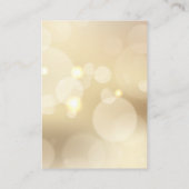 Luxus Gold Hochzeitsunterkunft Details Begleitkarte (Rückseite)
