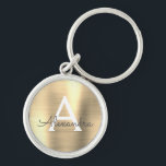Luxus Gold Imitate Edelstahl Monogram Schlüsselanhänger<br><div class="desc">Luxuriöse Gold Imitate Edelstahl Metallic Eleganter Schlüsselanhänger. Diese Schlüsselanhänger können so angepasst werden,  dass sie Ihren Anfangs- und Vornamen enthalten. Diese Schlüsselketten machen Geburtstags-,  Brautparty- oder Junggeselinnen-Abschied-Favoriten großartig.</div>