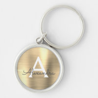 Luxus Gold Imitate Edelstahl Monogram