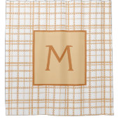 Luxus Gold Ketten auf weißem Hintergrund Bath Duschvorhang (Vorderseite)