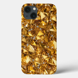 Luxus-Gold-Kristall-iPhone-13-Art-Case-Design Case-Mate iPhone Hülle