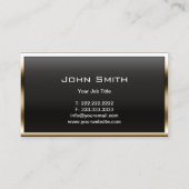 Luxus Gold Label Accounting Business Card Visitenkarte (Rückseite)