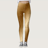 Luxus Gold Leggings (Vorderseite)