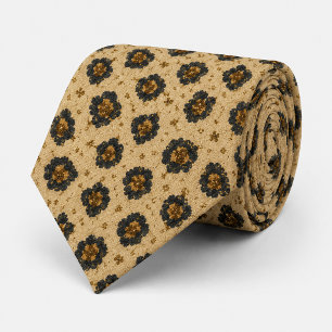 Luxus-Gold-Leoparden-Druckmuster Elegant Krawatte