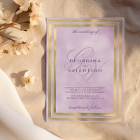 Luxus gold lila Anfangsbuchstaben Hochzeit