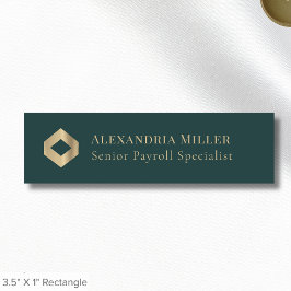 Luxus Gold Logo Namensschild