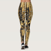Luxus Gold Look Leggings (Rückseite)
