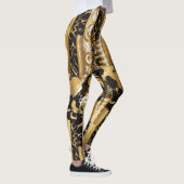 Luxus Gold Look Leggings (Rechts)
