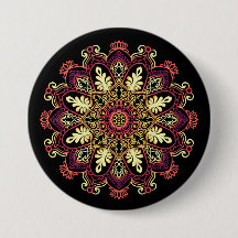 Luxus-Gold-Mandala - Goldenes ornamentales Lotus