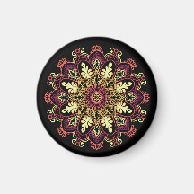 Luxus-Gold-Mandala - Goldenes ornamentales Lotus