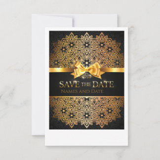 Luxus Gold Mandala Save-the-Date-Einladung Save The Date