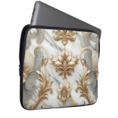 Luxus Gold & Marmor Laptop Sleeve (Vorne Rechts)