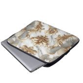 Luxus Gold & Marmor Laptop Sleeve (Vorne Knopf)
