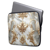 Luxus Gold & Marmor Laptop Sleeve (Vorderseite Links)