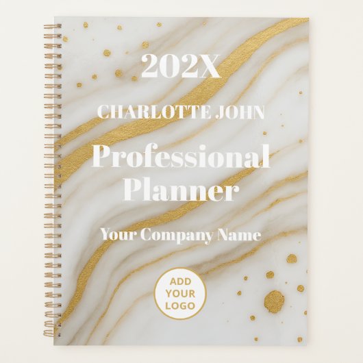 Luxus-Gold-Marmor-Profi 2026 Planer (Vorderseite)