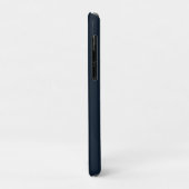 Luxus-Gold-Monogramm-Initial-Midnight-Navy-iPhone  Case-Mate iPhone Hülle (Hinten/Links)
